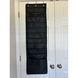 Over The Door Hanging Organizer Black 12x12 Paper Storage, Craft Vinyl Storage
